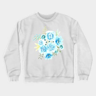 Blue Roses Crewneck Sweatshirt
